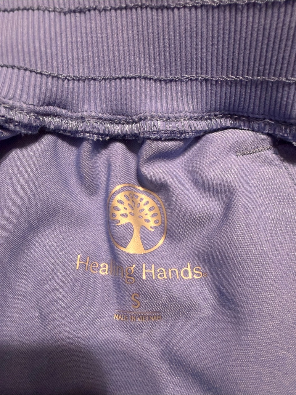 healing hands Periwinkle Blue Scrub Top and Jogger Set - Picture 3 of 3